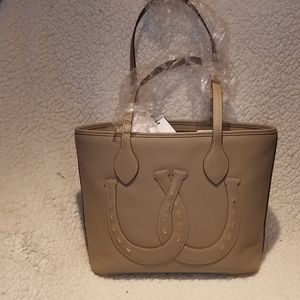 Dooney and Bourke Western Tote.  TAUPE !!!  NWT.